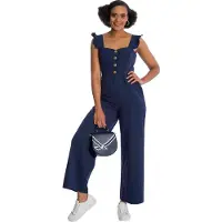 Banned - Cute Playsuit - L - Donkerblauw
