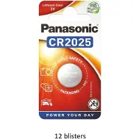 Panasonic Lithium CR2025 - 12 stuks