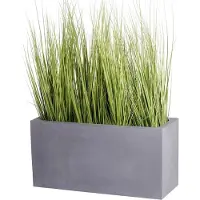 Vase the World rechthoekige plantenbak | Virginia S | Grijs | L50 x B20 x H20cm | Set van 2 Stuks
