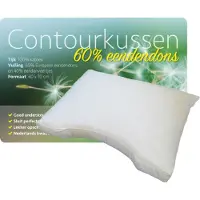 ISleep Contourkussen Dons - 60% Dons - 60x70 cm - Wit