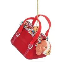 Sass & Belle Hond in handtas Kerstbal - Sass & Belle