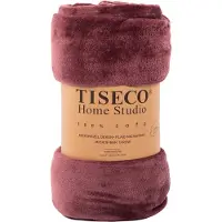 Tiseco Home Studio - Plaid COSY - microflannel - 220 g/m² - 240x220 cm - Apple butter