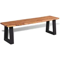 vidaXL Bankje 145 cm massief acaciahout