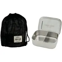 YUMMII YUMMII Bento Large - m. 2 Kamers - Roestvrij Staal - - OneSize - Broodtrommels