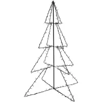 vidaXL Kegelkerstboom 240 LED's binnen en buiten 115x150 cm