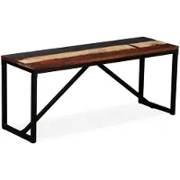 vidaXL Bankje 110x35x45 cm massief gerecycled hout
