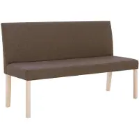 vidaXL Bankje 139,5 cm polyester bruin