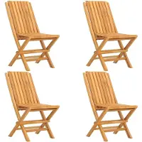 vidaXL Tuinstoelen 4 st inklapbaar 47x47x89 cm massief teakhout