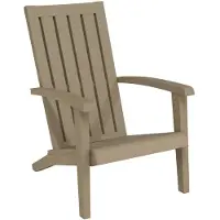 vidaXL Tuinstoel Adirondack polypropeen lichtbruin