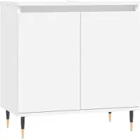 vidaXL Badkamerkast 58x33x60 cm bewerkt hout wit