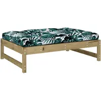 vidaXL Tuinvoetenbank 120x80 cm geïmpregneerd grenenhout