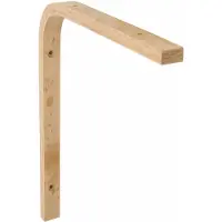 AMIG Plankdrager/planksteun van hout - lichtbruin - H250 x B100 mm - Plankdragers