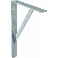 AMIG Plankdrager/planksteun van metaal - gelakt zilver - H300 x B225 mm - Tot 260 kg - Plankdragers
