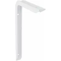 AMIG Plankdrager/planksteun van aluminium - gelakt wit - H300 x B200 mm - heavy support - Plankdragers
