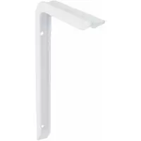 AMIG Plankdrager/planksteun van aluminium - gelakt wit - H350 x B200 mm - heavy support - Plankdragers