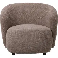 Ptmd Aphrodite Taupe Fauteuil Legacy 3 Mink Fabric (Taupe, 88x75x87cm)