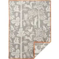 Klippan Yllefabrik Tree Climbers Plaid 65x90 Cm Grijs - Plaids & dekens Lamswol Grey - 246102