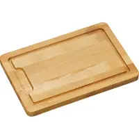 Kesper 1x Rechthoekige dikke houten snijplanken 21 x 32 cm - Snijplanken
