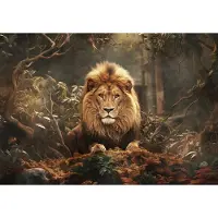 Fotobehang - Leeuw - Wilde Dieren - Kat - Leeuwen - Vliesbehang - 368x254cm (lxb)