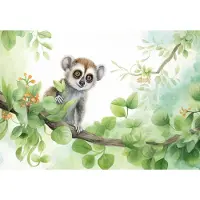 Fotobehang - Koala - Dieren - Tak - Bos - Groene Bladeren - Vliesbehang- 104x70cm (lxb)