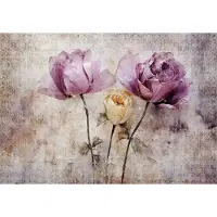 Fotobehang - Bloemen - Rozen - Structuur - Bloem - Planten - Vliesbehang- 312x219cm (lxb)