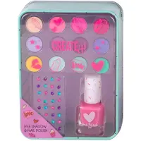 Canenco beauty oogschaduw en nagellak blikje paars