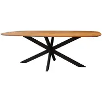 AnLi Style Eetkamertafel 180 cm Arhus solid (Naturel, 180x95x77cm)