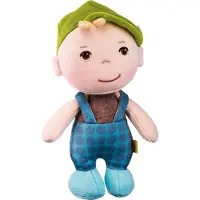 Haba Zachte babyjongenpop Matteo - Schattig 15 cm groot pluchen figuur voor baby's en peuters Ideaal speelgoed voor jongens van 1-3 jaar en meisj