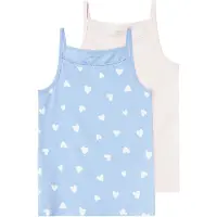 Name it NKFSTRAP TOP 2P SERENITY HEART NOOS Meisjes Onderhemd - Serenity - Maat 158/164