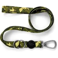 Morsø hondenriem verstelbaar gerecycled full metal dog bruin 65-200x2,5 cm 20-80 kg