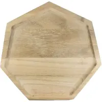 Tak Design - Hout Polygon Blis Dienblad M - Hout - Bruin