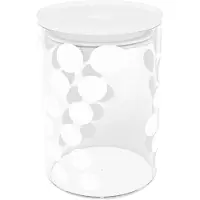 Zak!Designs - Dot Dot Voorraadpot 900 ml - Glas - Wit