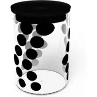 Zak!Designs - Dot Dot Voorraadpot 900 ml - Glas - Zwart