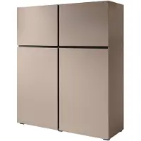 Meubella Dressoir Cainan beige zwart 119cm