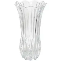 Gerimport Bloemenvaasje - voor kleine stelen/boeketten - helder glas - D10 x H19 cm - Vazen