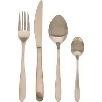 Tableware collection Bestekset - 39 delig - Zilver met Gouden Accent - RVS