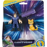 Fisher-Price Disney Pixar Lightyear Buzz en Sox - Speelfiguren set - 6 cm groot - Inclusief accessoire