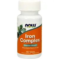 Now Nu is voedingsmiddelen supplementen ijzercomplex niet-constipatie* Essentile minerale 100 tabletten
