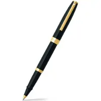 Sheaffer rollerball - SAGARIS - glanzend zwart met goud - penpunt M - schrijfkleur zwart