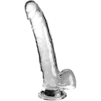 King Cock Pipedream - - Dildo met Balzak - 23 cm - Transparant