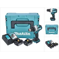 Makita DHP 489 RGJ accu-klopboormachine 18 V 73 Nm borstelloos + 2x accu 6,0 Ah + oplader + Makpac