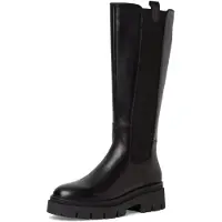 Tamaris Boots 'Stiefel Damen 1-25608-41 001 Echtleder in schwarz' zwart
