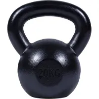 Gorilla Sports Kettlebell (20 kg) Gietijzer Zwart