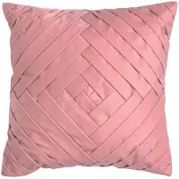 Dutch decor - PHILLY - Sierkussen velvet 45x45 cm - Dusty Rose - roze