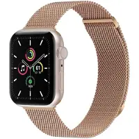 IMoshion Milanees magnetisch bandje voor de Apple Watch | 44/45/46/49 mm - Maat S - Rosé Goud