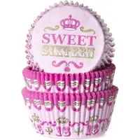 House of Marie Cupcake Vormpjes Sweet Sixteen - pk/50
