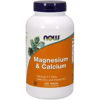 Now Magnesium & Calcium tabletten (250 Tabletten) - mineralen, magnesium - magnesium - magnesium