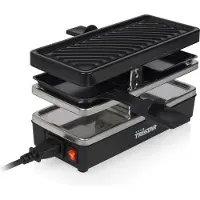 Tristar Gourmetstel RA-2741 - Raclette - Uitbreidbaar en koppelbaar Gourmetset - Set 1 stuk 2 personen - Zwart