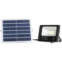 V-TAC VT-40W Zwarte Solar schijnwerpers - 16W - IP65 - 1050 Lumen - 4000K