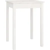 vidaXL Eettafel 55x55x75 cm massief grenenhout wit